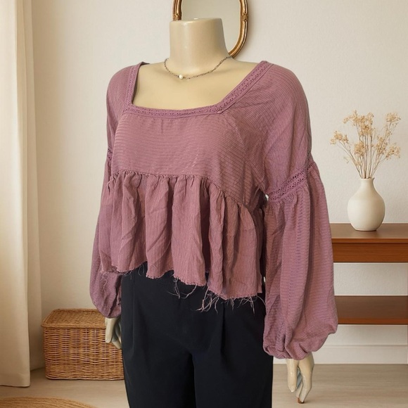 Urban Outfitters Tops - Urban Outfitters Mauve Blouse